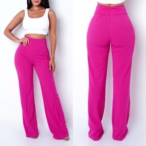 Queen Me Fuchsia Pants(Brand New)